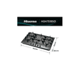 thumbnail image 2 of Hisense De 76 Cm Placa De Gas,hgh751bs01,5 Quemadores De Gas,quemador Triple Ring, Soporte De Hierro Fundido,superficie De Fácil Limpieza,encendido Con Una Mano, 2 of 2