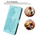 thumbnail image 5 of Decase Wallet Case for Samsung Galaxy S23 Ultra,Galaxy S23 Ultra Ultra Thin Case Premium PU Leather Card Holder Phone Cover Embossed Shockproof Case Compatible with Samsung S23 Ultra - Lightblue, 5 of 6