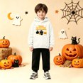 thumbnail image 4 of Halloween Sweatshirt Boys Girls Long Sleeve Graphic Printed Hoodie with Pocket Party Dress, 4 of 7