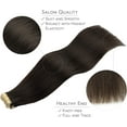 thumbnail image 4 of GFDYREE Extensions de Cheveux à Ruban WENNALIFE pour Femmes, 20 Pcs 50g 22 Pouces Brun Foncé Extensions de Cheveux à Ruban Extensions de Cheveux Humains Rallonge Cheveux Humains Lisses Extensions de Cheveux Invisibles Véritables Cheveux Humains, 4 of 6