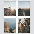 thumbnail image 3 of PixonSign 4 PCS Adhesive Canvas Posters Southwest Texas Arizona Saguaro Cactus Desert Landscape Prints Nature Wilderness Photography Modern Art Decor Retro Scenic Artwork for Bedroom - 11"x14" White, 3 of 5