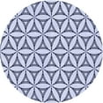 thumbnail image 1 of Ahgly Company Indoor Round Patterned Lavender Blue Area Rugs, 3' Round, 1 of 6