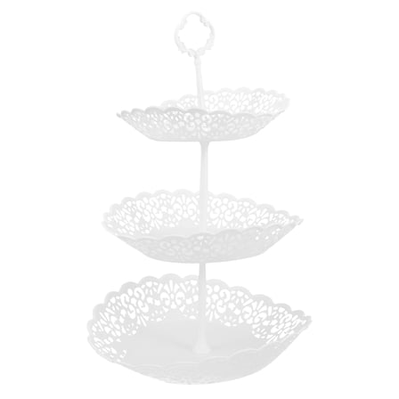 FONWILYO Cake Display Stand White 1Set 11.2x11.2x14.2in