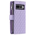 thumbnail image 5 of Allytechgroup 9 Cards Slots Wallet Case for Google Pixel 7 Pro, Zipper Pocket Hand Wrist Stand Kickstand Shockproof Bumper Phone Case Cover for Google Pixel 7 Pro for Girls Women, Purple, 5 of 16