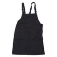 thumbnail image 1 of Kitchen Apron Black Apron Polyester Pockets Adjustable Strap Unisex Apron for Home Commercial Coffee Shop Restaurants, 1 of 16