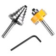 thumbnail image 4 of Embout de Routeur Rabbet, Ensemble de Embouts de Routeur 1/2 Pouces 1/4 Pouces avec Roulements pour Outil de Coupe de Menuiserie, 4 of 8