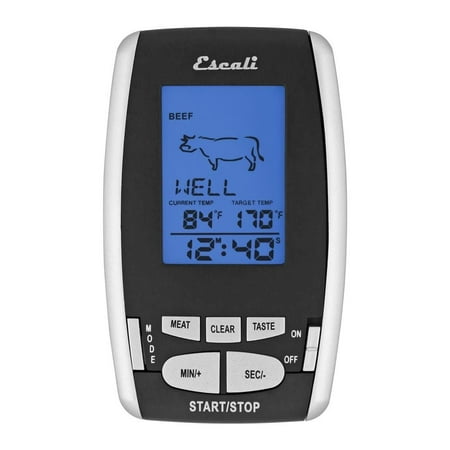 Escali - Wireless Remote Thermometer & Timer - Black
