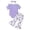 Purple, variant on Baby Girl 2-Piece Newborn Baby Girl Clothes Infant Ruffle Romper Pants Set Winter Outfits Cute Baby Clothes for Girls (Pink,0-3 Months)