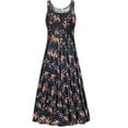 thumbnail image 1 of Medium Extra Tall Womens Dress Autumn Nostalgia Floral Dressed Up Sleeveless Square Neck Princess Cut, 1 of 4