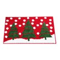 thumbnail image 2 of Cute Christmas Tree Bath mat for Bathroom Decorations Non Slip, Fluffy Absorbent Microfiber Red Colorful Xmas Cheer Holiday Festive Bathroom Mat Washable, Winter Themed Snow Bath Rug,20x32 Inch, 2 of 7