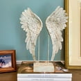 thumbnail image 3 of WHW Angel Wings Decorative Figurine, 15 Inches Tall, Polyresin, 3 of 9