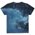 thumbnail image 2 of Shark Swimming in Space Galaxy All Over Youth T Shirt Multi YLG, 2 of 2