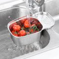 thumbnail image 3 of Sink Strainer Colander Drain Basket, Multifunction Saddle Mesh Stainless Steel, 3 of 8