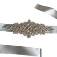 thumbnail image 3 of Rubans de Mariage Ceinture de Mariée Robe de Bal Ceintures en Cristal Soirée Fait Main avec Strass, 3 of 7