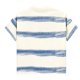 thumbnail image 4 of Blusas y camisas de manga corta y cuello redondo para hombre, blusas casuales de rayas de color liso con lazo y cuello redondo, de manga corta y concisas para hombre., 4 of 6