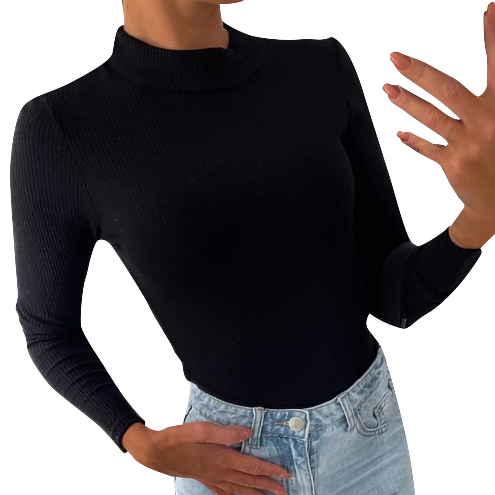 Black Blouses For Women Summer Blouse Knit Top Hot Kenya Ubuy