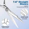 thumbnail image 3 of Tijeras GLADOG de 7 pulgadas rectas, 6.5 pulgadas delgadas, 7 pulgadas curvas, 3 of 7