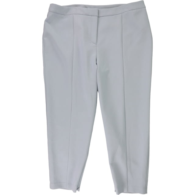 Alfani Pantalones casuales con dobladillo con cremallera para mujer, azul, 14
