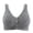 Grey, variant on Front Closure Bras for Women Plus Size No Underwire Push up Stylish Striped Bras Stretch Wide Shoulder Strap Soft Comfort Thin Cup Wireless Front Snap Closing Bralettes Black 58