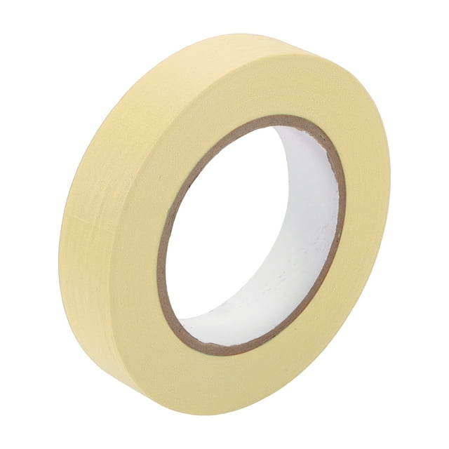 Cinta de enmascarar para pintores Unique Bargains, fácil de quitar, cinta maestra beige - 1 pulgada x 60.1 yardas
