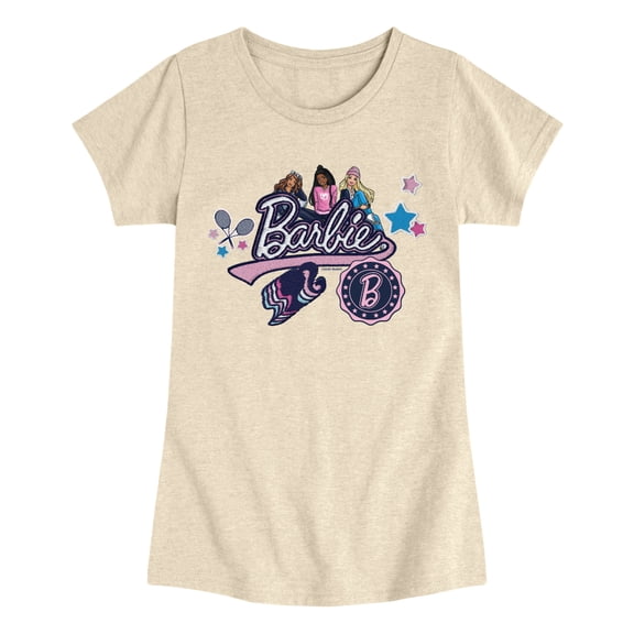 Barbie - Patches - Youth Girls Fitted Short Sleeve T-Shirt