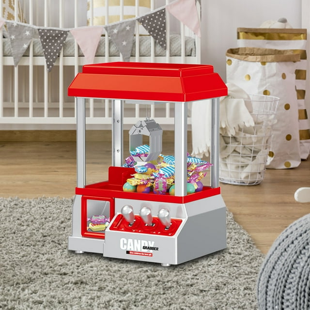 Mini Máquina De Garras Mini máquina de Arcade con garra electrónica para agarrar caramelos que funciona con monedas, juguetes divertidos