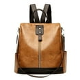thumbnail image 1 of Graflsoa Stylish Brown Women's Travel Backpack with Shoulder Strap and Handles, 1 of 6
