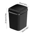 thumbnail image 3 of Bathroom Trash Can, Smart Sensor Trash Can, Automatic Motion Sensor Trash Bin with Lid, Plastic Garbage Can Smart Electric Trash Bins for Kitchen, Bathroom, Office, Bedroom Trash Can, 3 of 6