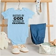 thumbnail image 3 of Blessed By God Spoiled By Grandma Romper Boys or Girls Infant Baby Brisco Brands 24M, 3 of 6