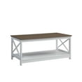 thumbnail image 5 of Convenience Concepts Oxford Coffee Table with Shelf, Driftwood/White, 5 of 5