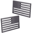 thumbnail image 2 of 1 Pc Embossed 3D Metal All Black American Flag Emblem Decal Stickers, Matte Black Patriotic USA US Flag Car Decals Bumper Stickers for Truck, Window, Motorcycle, Support US Military Style 3, 2 of 7