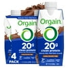 Orgain 20g Grass Fed Clean Protein Grass-Fed Shake- Creamy Chocolate Fudge 11oz, 4ct