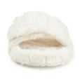 thumbnail image 6 of Journee Womens Shadow Open Toe Faux Fur Slippers, 6 of 9