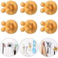 thumbnail image 1 of Soporte de silicona para cepillo de dientes de ducha - 6 piezas autoadhesivas de pared con gancho individual para colgar el cepillo de dientes, práctico soporte para enchufes de baño, 1 of 4
