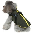 thumbnail image 5 of STGRGFHY Winter Dog Coat with integrated harness No Pull Cold Weather Waterproof Warm Fleece Back Zipper for Small & Medium Dog,small dog coats,winter coats for small dogs jacket Green S, 5 of 7