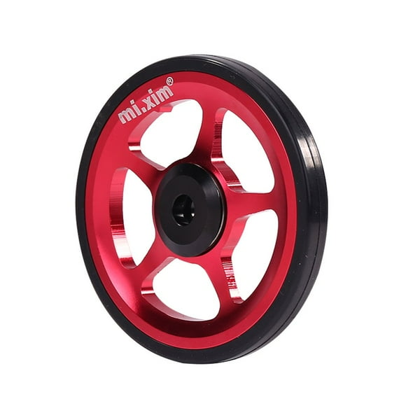 AMERTEER Mi.Xim Aluminum Easy Wheel with M6 Bolt for Brompton Folding Bike (Red)