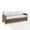 White & Weathered Brown, variant on Bradenton Outdoor Wicker Sofa - Sunbrella