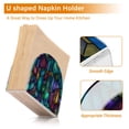 thumbnail image 5 of Yayeee Napkin Holder for Table Kitchen Paper Tissue Organization, Stained Glass Pattern, 5 of 8