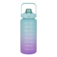 thumbnail image 1 of Botella de agua Onof  BAP-2L 2Litros Termo de agua Verde con Morado Motivacional con Marcador de Tiempo, 1 of 4