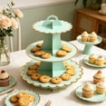 thumbnail image 6 of Leodye 1PCS 3-Tier Multicolor Cupcake Stand, Tiered Display Structure, Hold Desserts, Decor for Birthday and Shower Parties -12.79*11.81in, 6 of 6