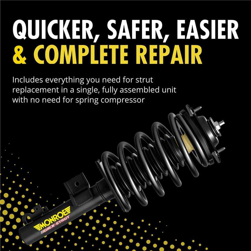 Monroe Shocks & Struts 173156 Quick-Strut Front Left Suspension Strut and Coil Spring Assembly