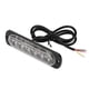 thumbnail image 3 of 4Pcs 12-24V Car 6 LED Flash Strobe Emergency Warning Light Grille Flashing Lightbar Red, 3 of 3