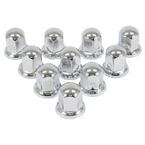 Chrome Metal Lug Nut Covers, 2"(H), fits 33mm, push on (120 Pcs)