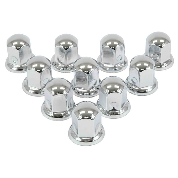 Chrome Metal Lug Nut Covers, 2"(H), fits 33mm, push on (120 Pcs)