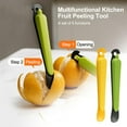 thumbnail image 2 of 1/3X Orange Peeling Tool, Plastic Fruit Peeler, Fruit Tool, Flesh Sep K8E5, 2 of 9