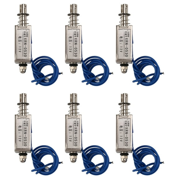 6X Solenoid Electric Solenoid Type Push / Pull 10 mm DC 12 V 2.1 Kg Force,6 x Solenoid Electromagnet