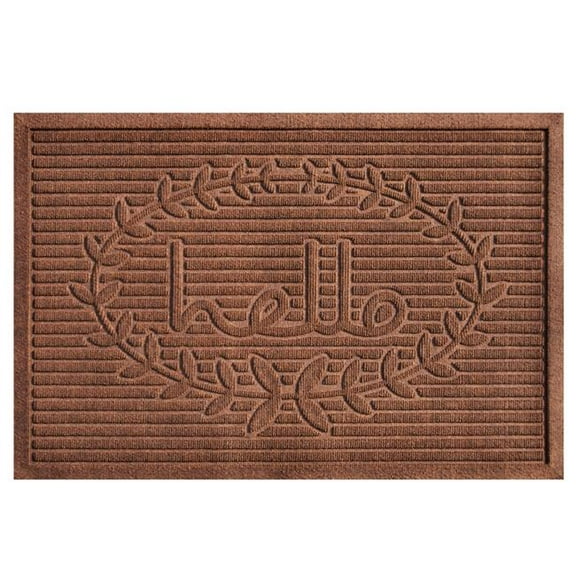 24 x 36 in. Poly Hello Indoor Outdoor Doormat - Brown