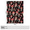 thumbnail image 4 of WERPE  Mushroom Decor Gifts for Kids Women Mushroom Lovers Throw Blanket Lightweight Cozy Plush Blanket Mushroom Decor Blanket for Couch Bedroom Living Rooms Sofa White, 4 of 6