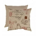 thumbnail image 1 of Pillow Perfect 474854 23 in. French Postale Floor Pillow - Linen-Red, 1 of 2