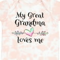 thumbnail image 4 of Inktastic My Great Grandma Loves Me Heart Great Grandchild Boys or Girls Baby Bodysuit, 4 of 5